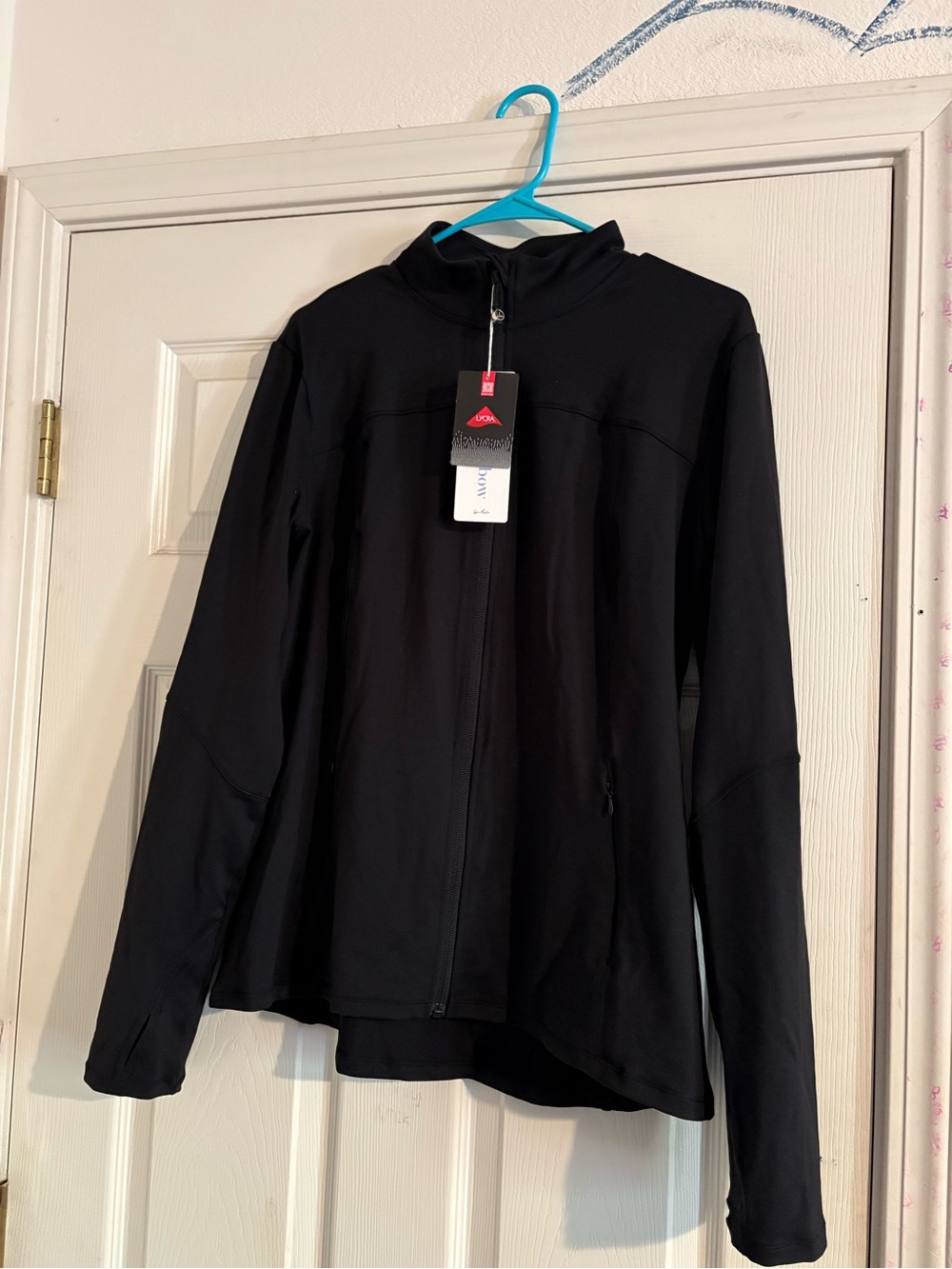 Black Full-Zip Athletic Jacket